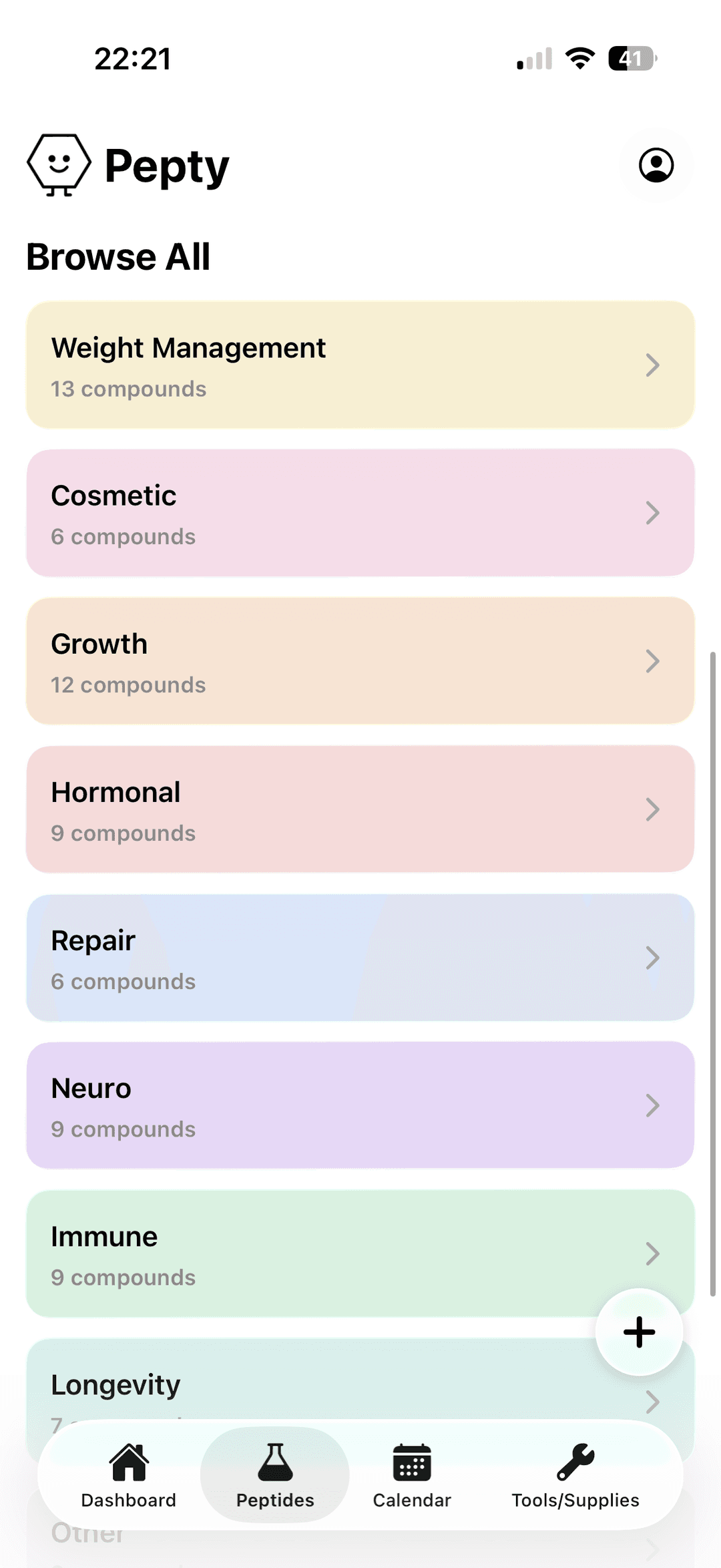 Biblioteca de Péptidos