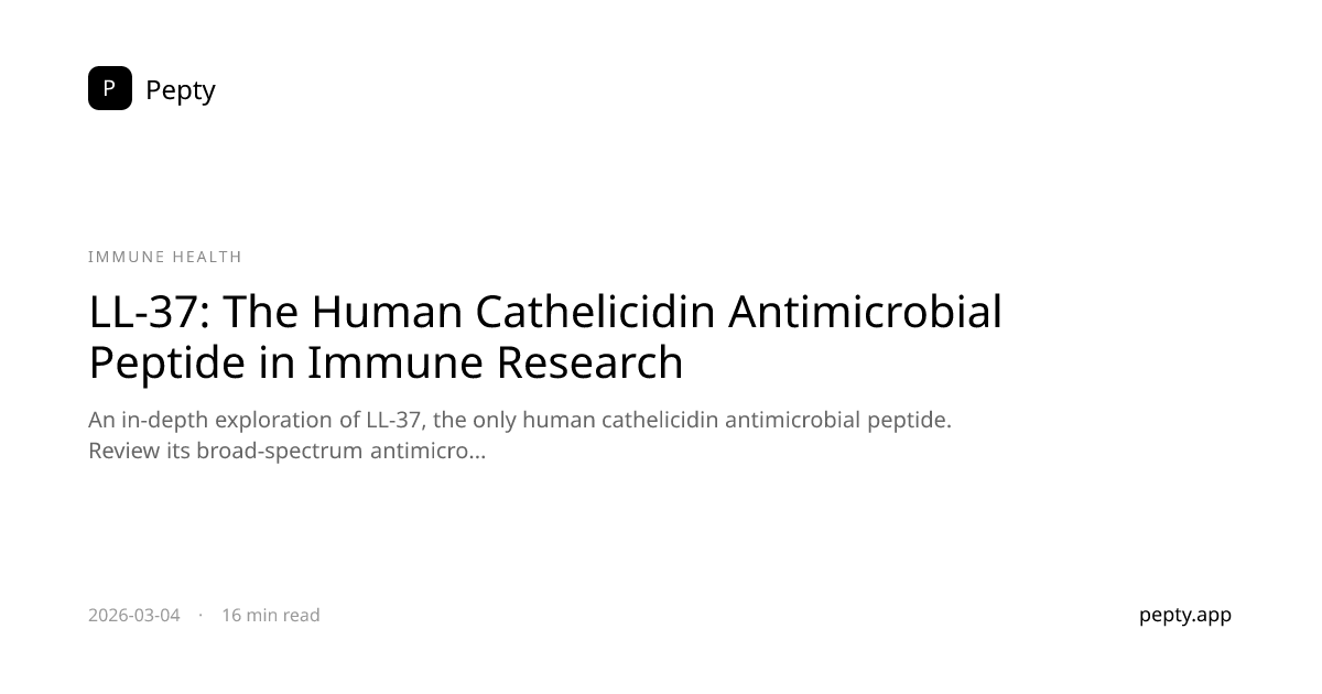 LL-37：免疫研究中的人类cathelicidin抗菌肽 | Pepty Blog | Pepty